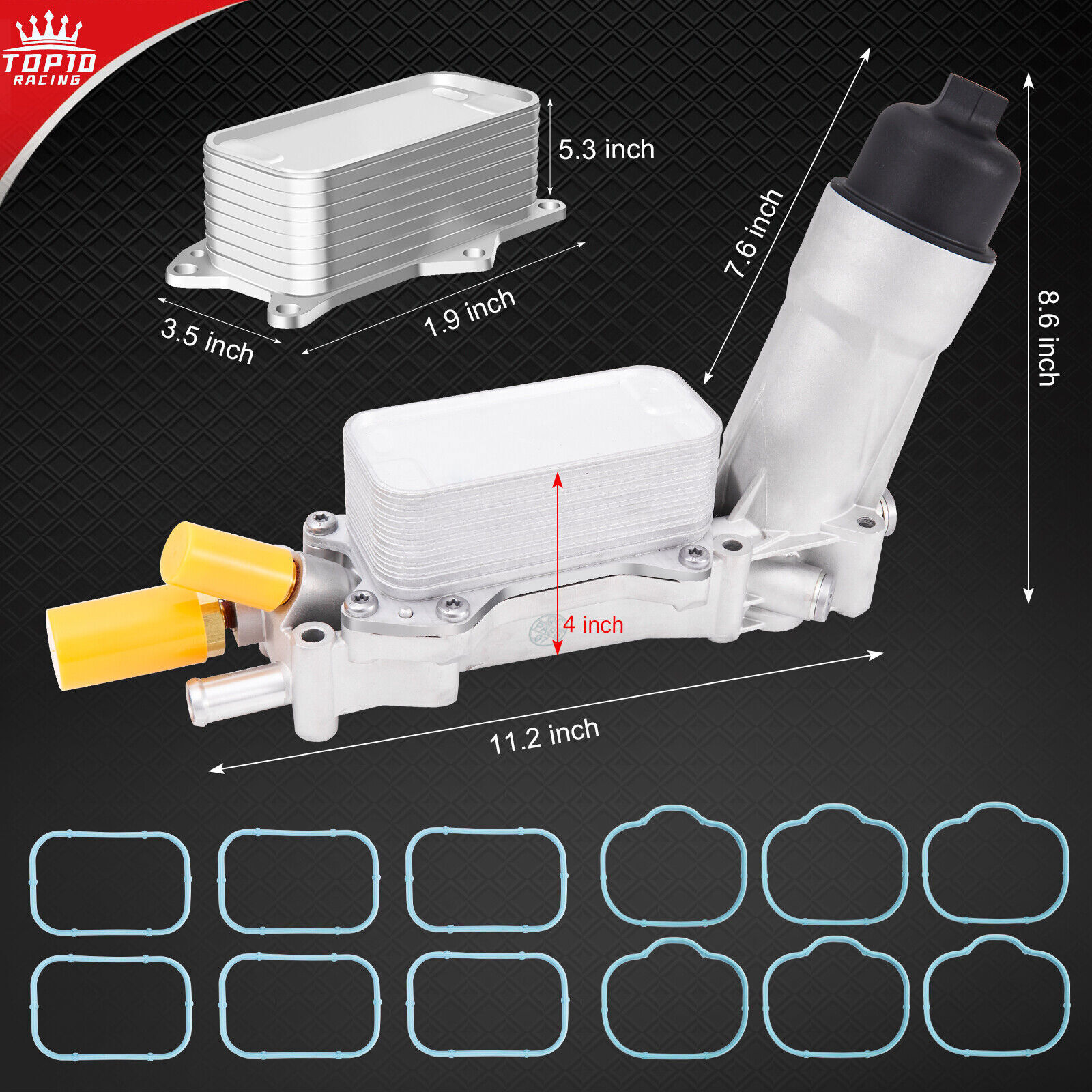 Engine Oil Cooler Filter Housing Assembly For Dodge Chrysler Jeep 2011-2016 3.6L