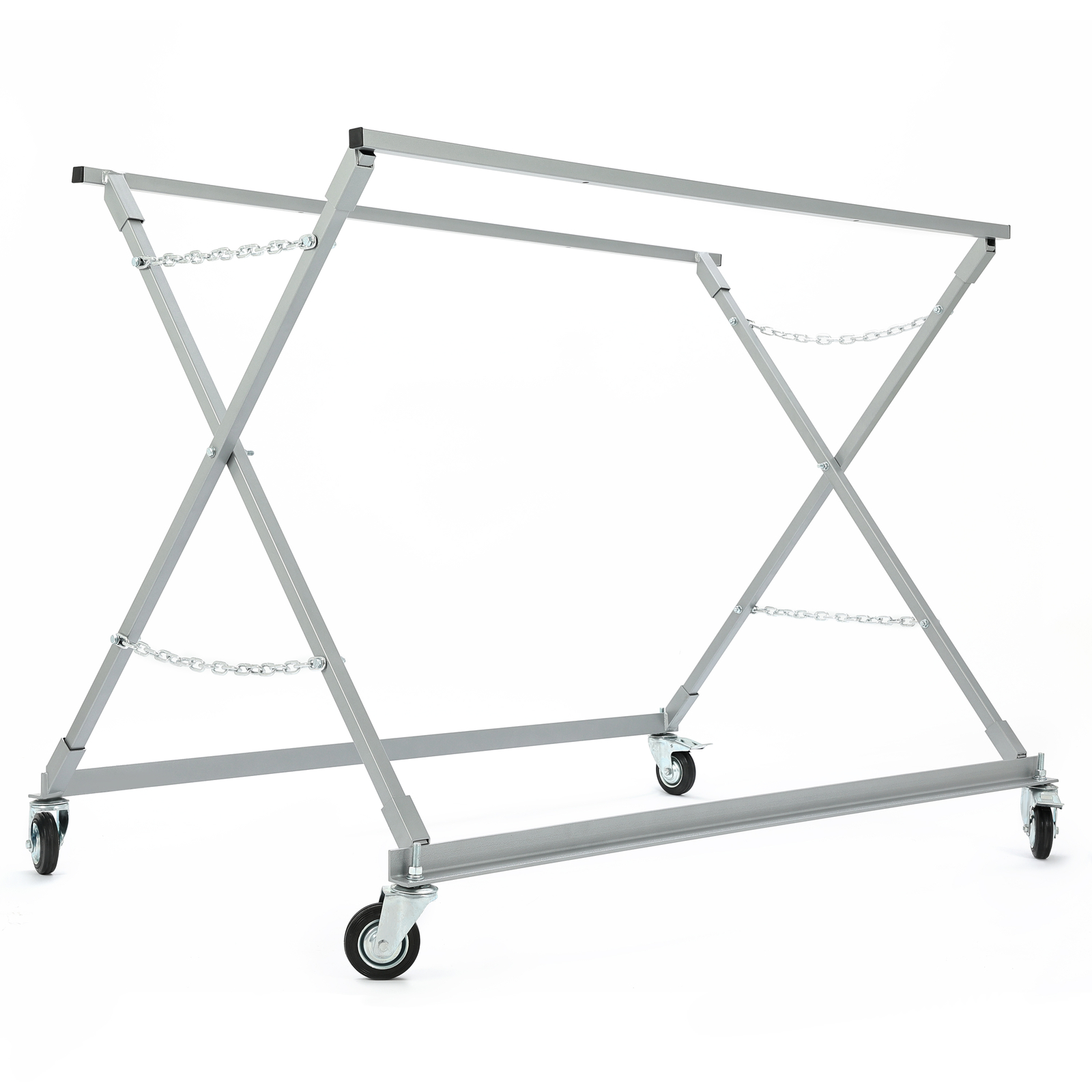 Folding Pickup Truck Bed Stand Dolly W/ Wheels Garage Vehicle Mechanic Repair