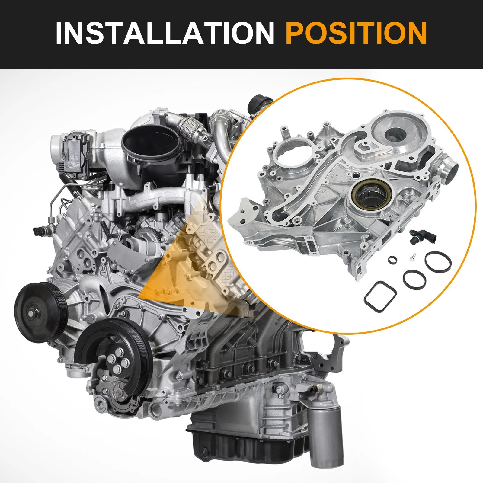 Timing Cover For Ford 250 350 Super Duty 6.7L 2011-2016 BC3Q6C086AC BC3Q6C086AD