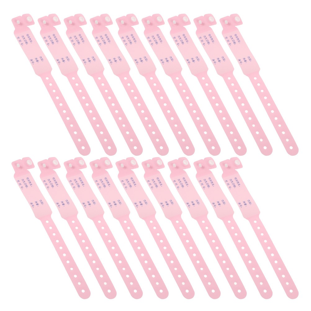 100 Pcs Medical Identification Tape Wristband Bracelet Baby Name Tag
