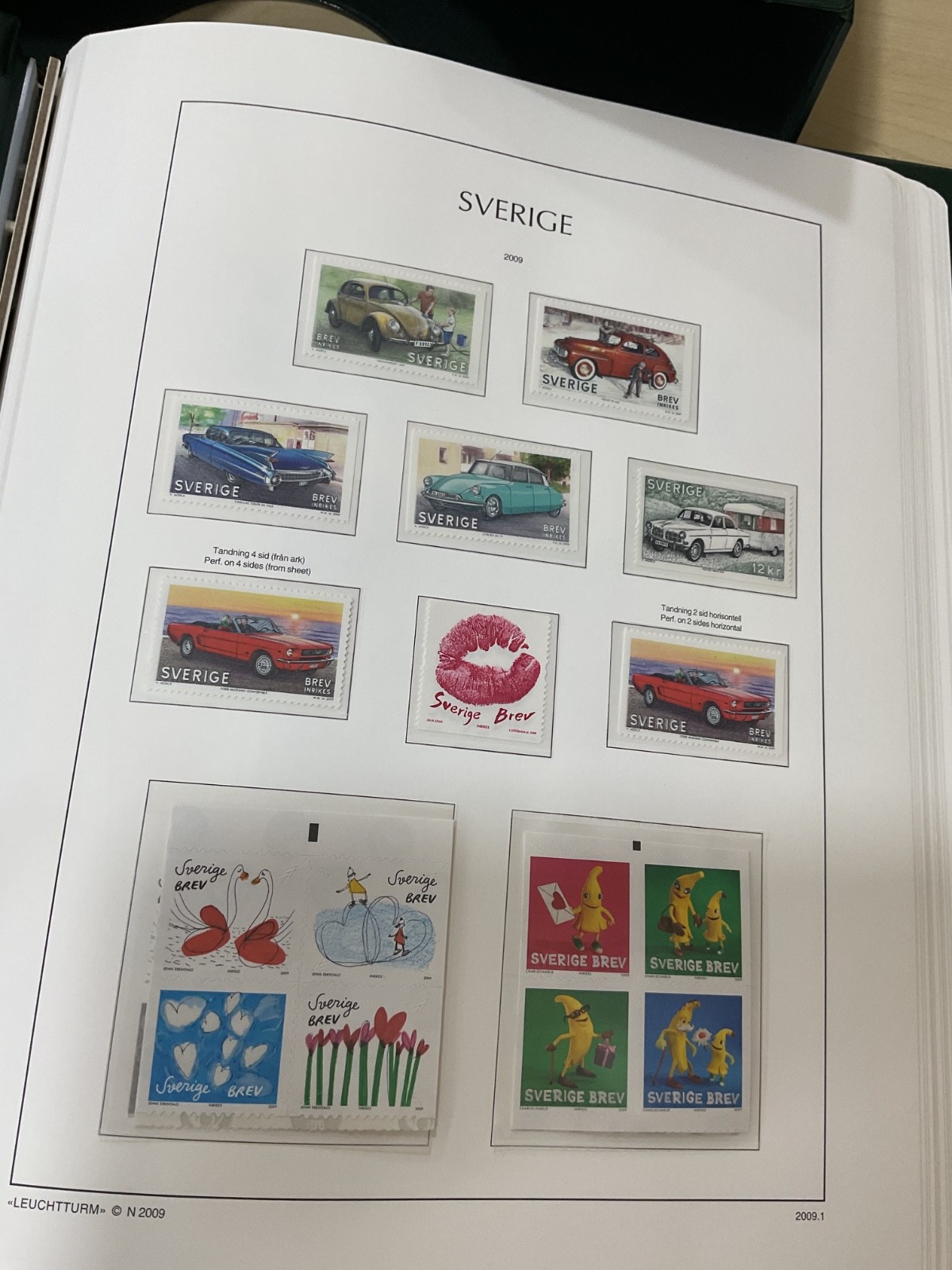 Sweden stamps. MNH. 2009 - 2011. Kabe album. G/200*