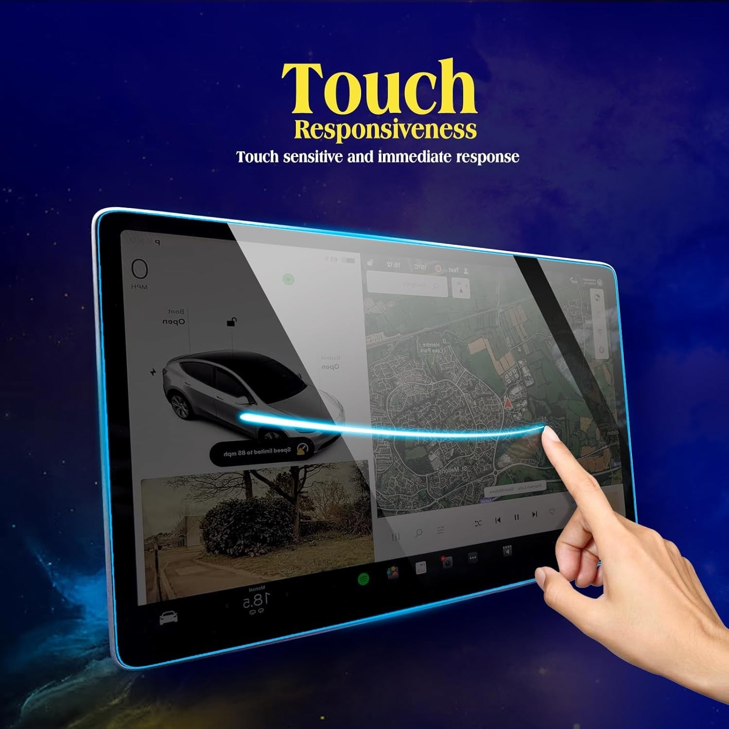 2025 RAM 1500 Screen Protector 14.4Inches MATTE for Tempered Glass Screen Film