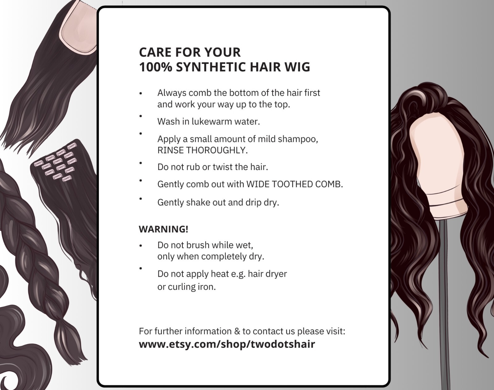 Emo Scene Wig Black Layered Shag Mullet Wig with Straight Bangs