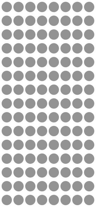 1/4" Silver Dots Round Vinyl Color Coded Inventory Label 1/4 Inch Dot Stickers