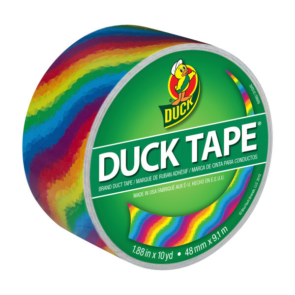 Printed Duck Tape® Brand Duct Tape - Rainbow, 1.88 in. x 10 yd.
