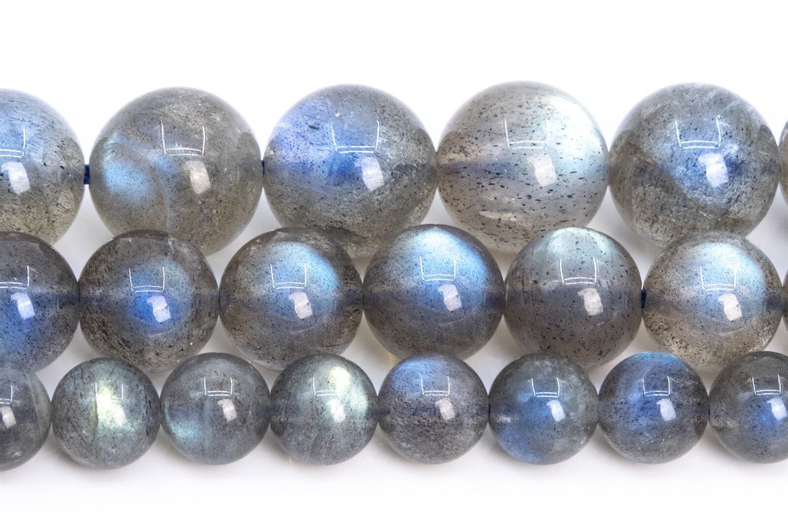 Natural Translucent Gray Labradorite Beads AAA Round Loose Beads 6/8/10/12/14MM