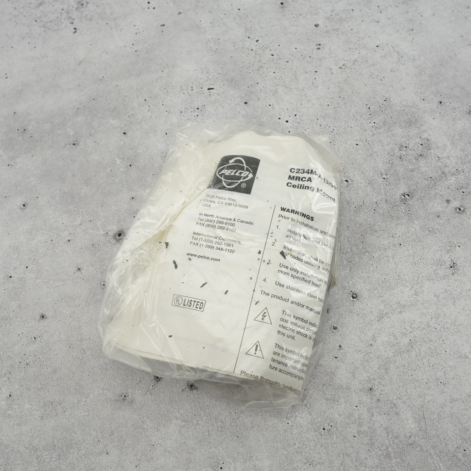 NEW Pelco C234M-A MRCA Ceiling Mount Adapter MR3000 MR3050 MR4000