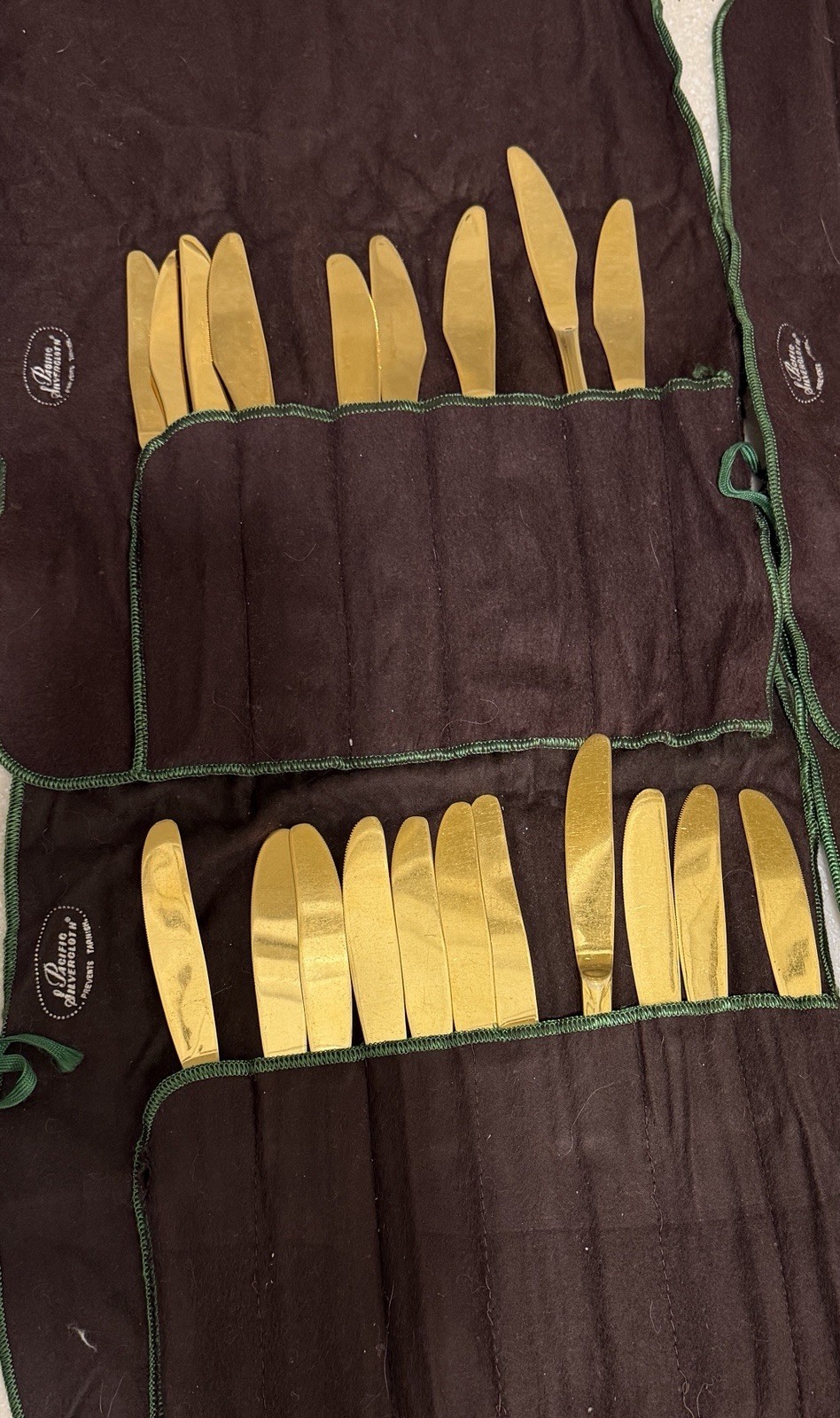 Japan gold electroplated Silverware 80 Pieces Vintage