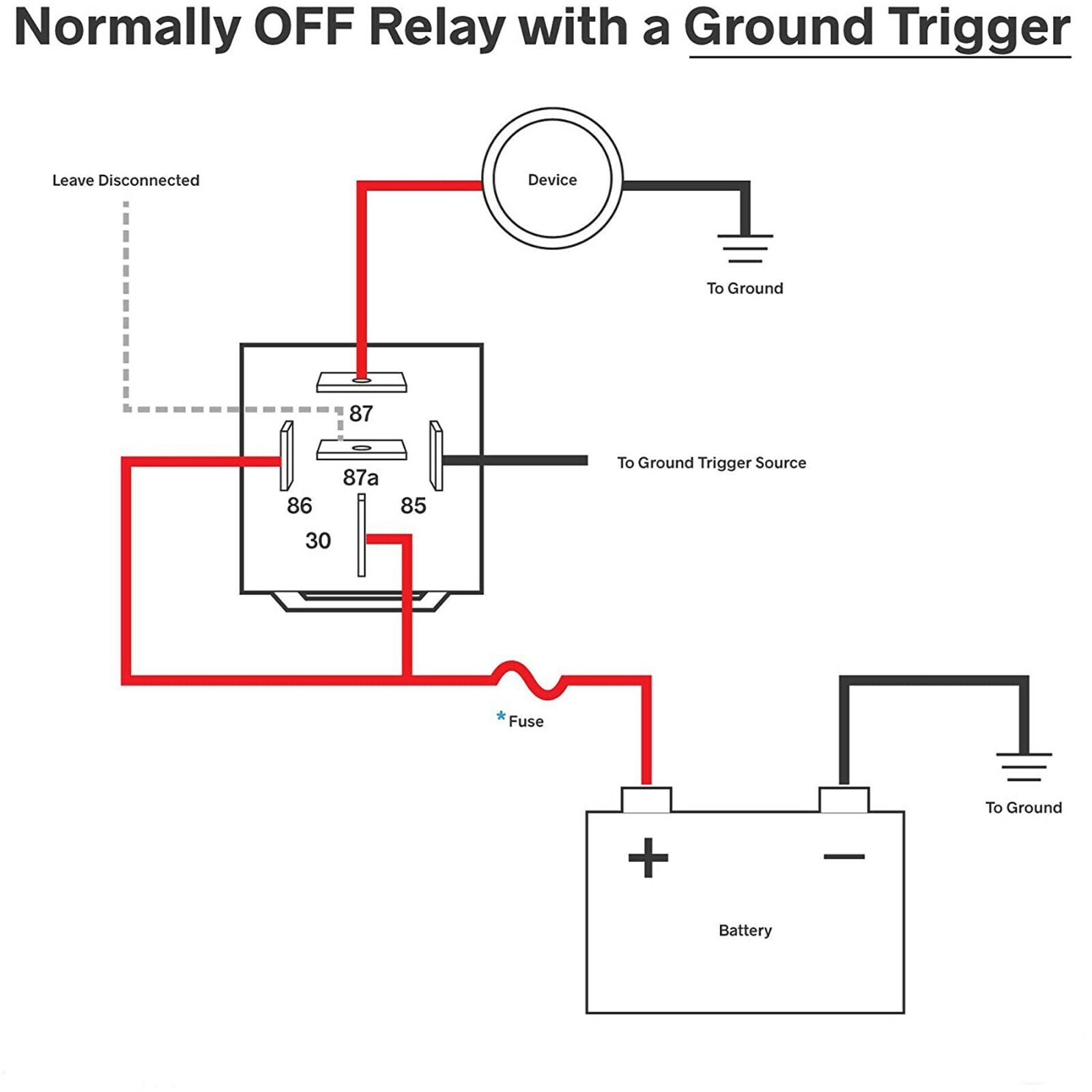 5Pin Automotive Car Relay Switch SPDT Harness Socket Waterproof 40A DC 12V 12AWG