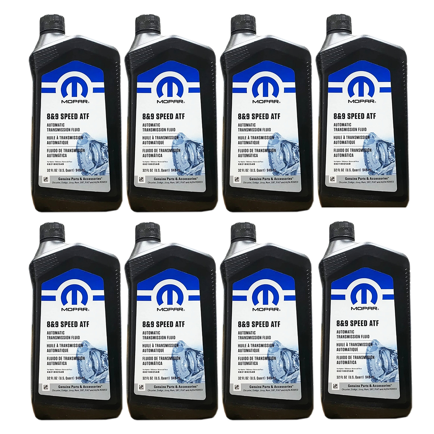 Mopar 68218925AB 8&9 Speed ATF Automatic Transmission Fluid- 8 Quarts