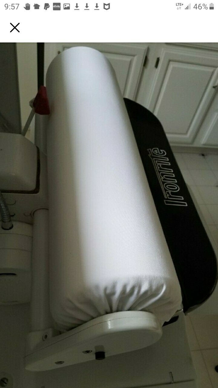 COMBO PAK Ironrite Pad Burlap TWO Roller Covers w/install use care instructions