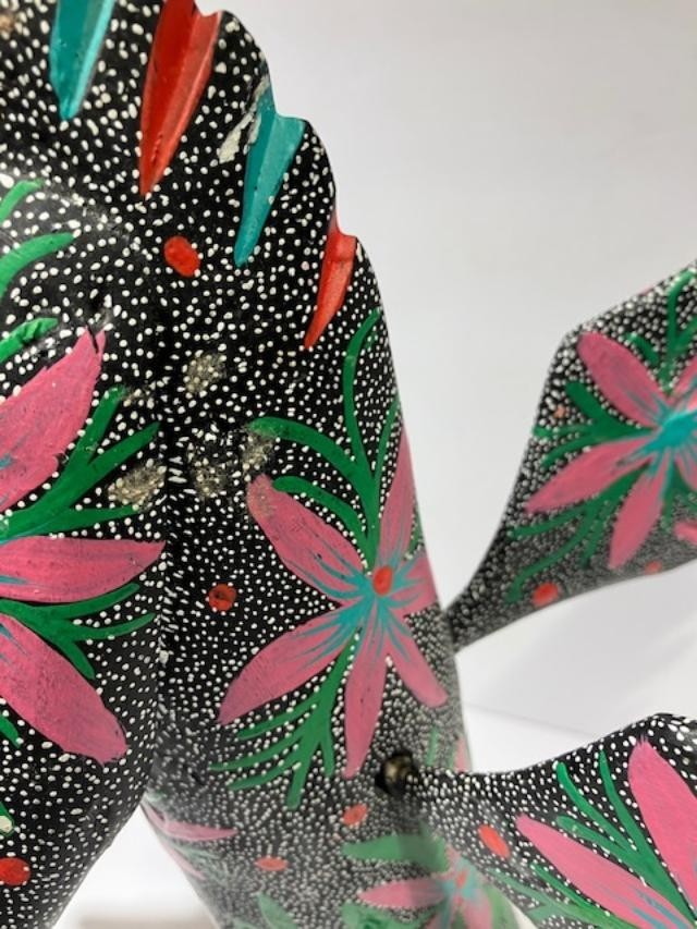 DRAGON Standing Hand Carved Oaxacan Folk Art Oaxaca Mexico