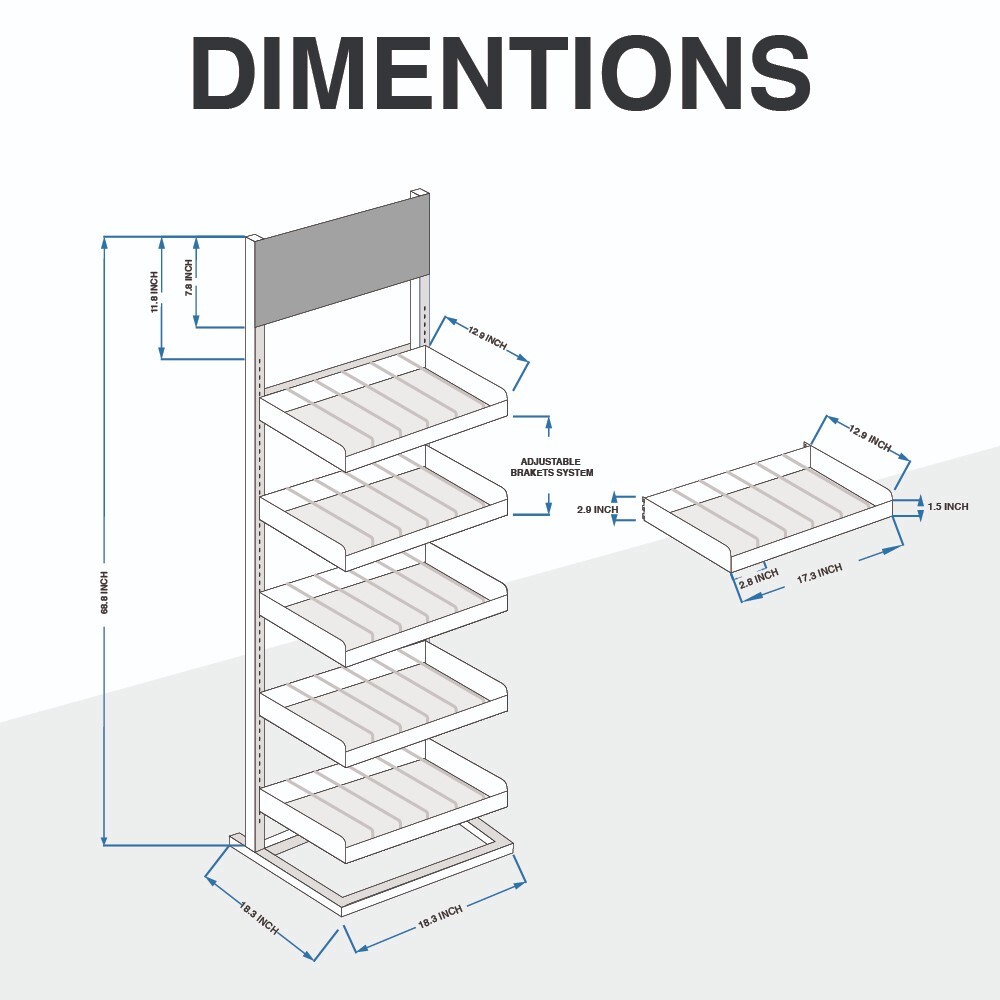 Aerosol Rack Assortment Display - Holds up to 150 Aerosol Cans