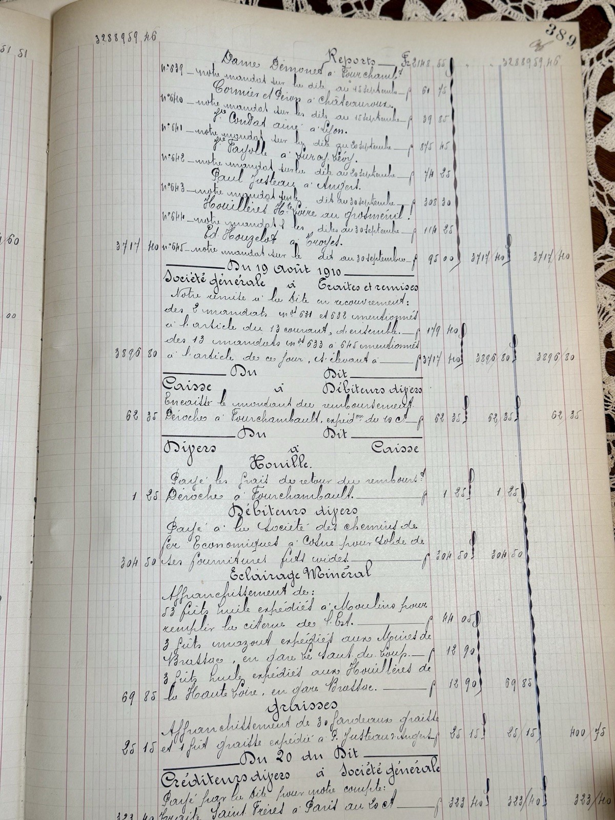 French Ledger Variety Pack - 6 Large Ledger Pages with Beautiful Handwriting