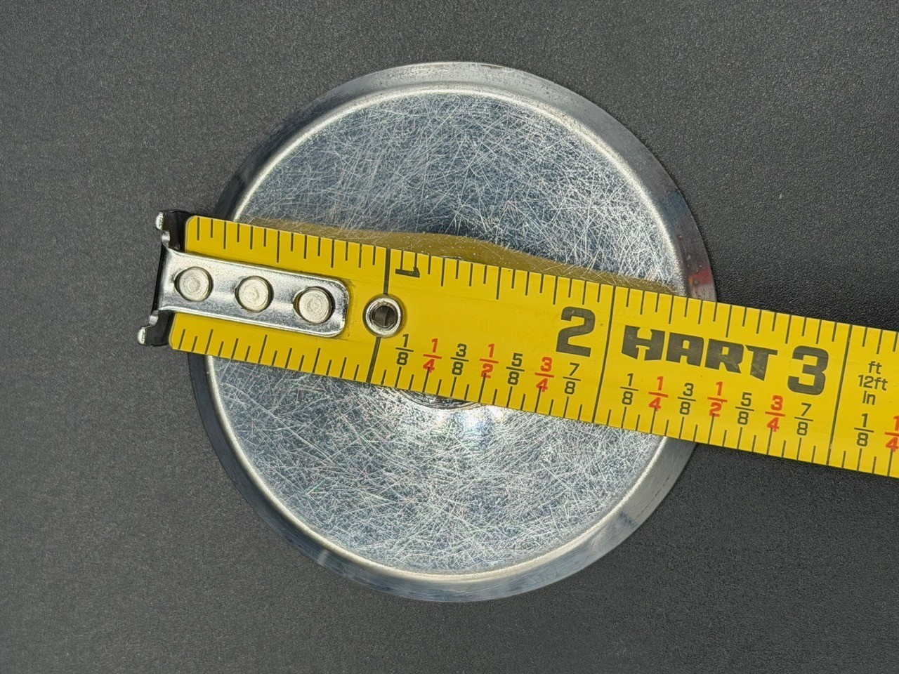 3 Vintage Chrome Concave Round Pull Knobs w/ Matching Backplates & Screws.