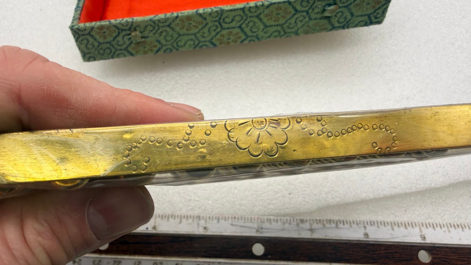 Brass Mini Abacus In Original Box still wrapped looks new as shown!!