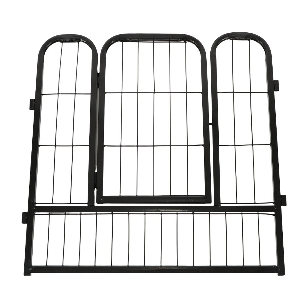 24"/32"/40" Dog Playpen 12/16/24/32 Panels Pet Dog Fence Exercise Pen With Door
