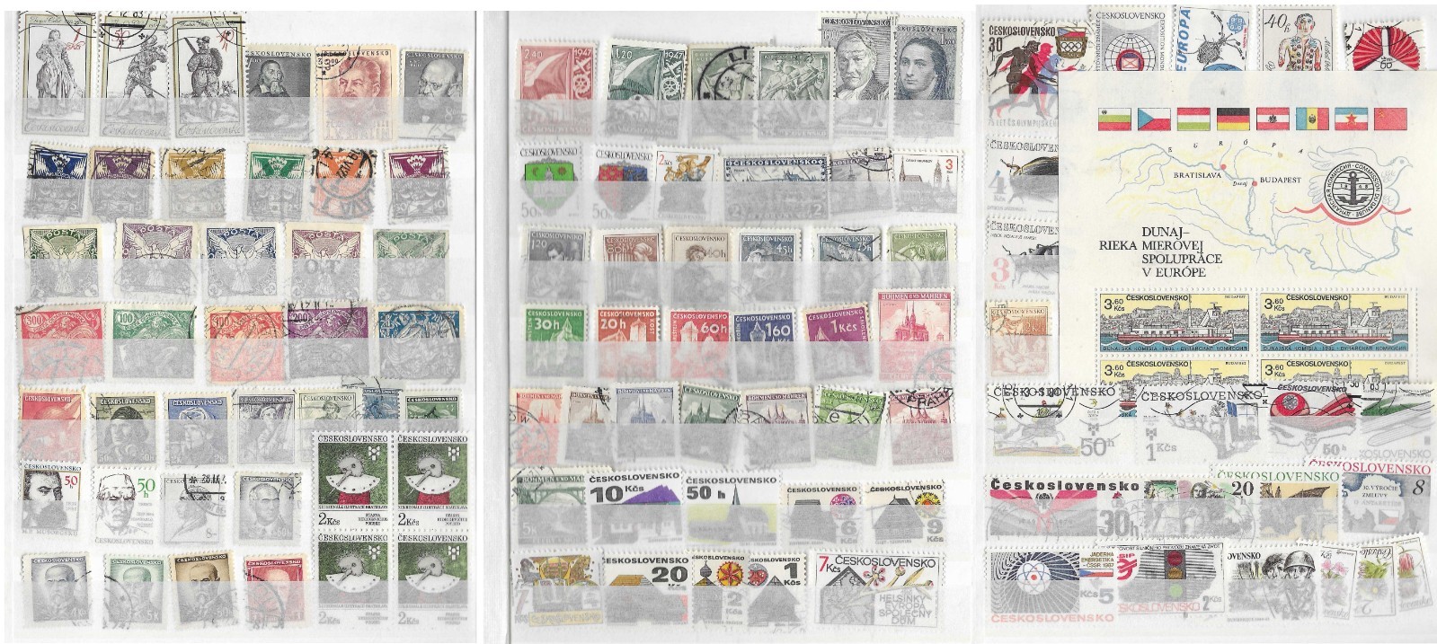 Czechoslovakia. Collection 260221#103+1SS (U/M, see scans).