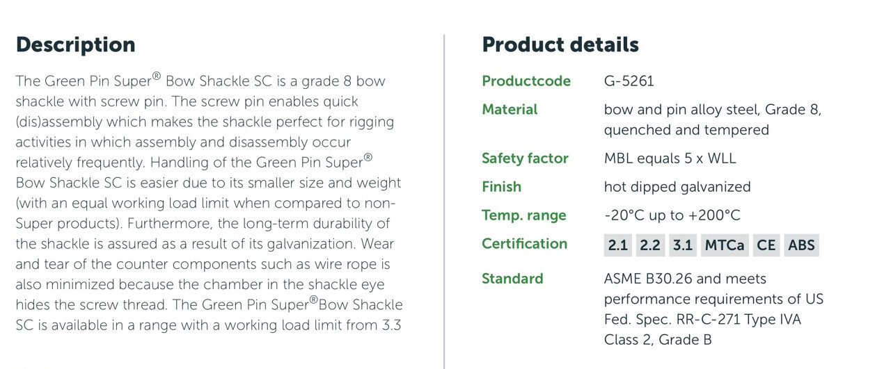 Anchor Shackle SUPER STRONG D Ring Clevis Staging Rigging Theater Crane Links®️