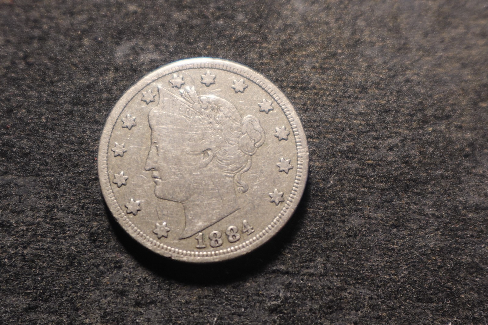 1884 VG F Nice Liberty Nickel Nice Looking Coin PSC