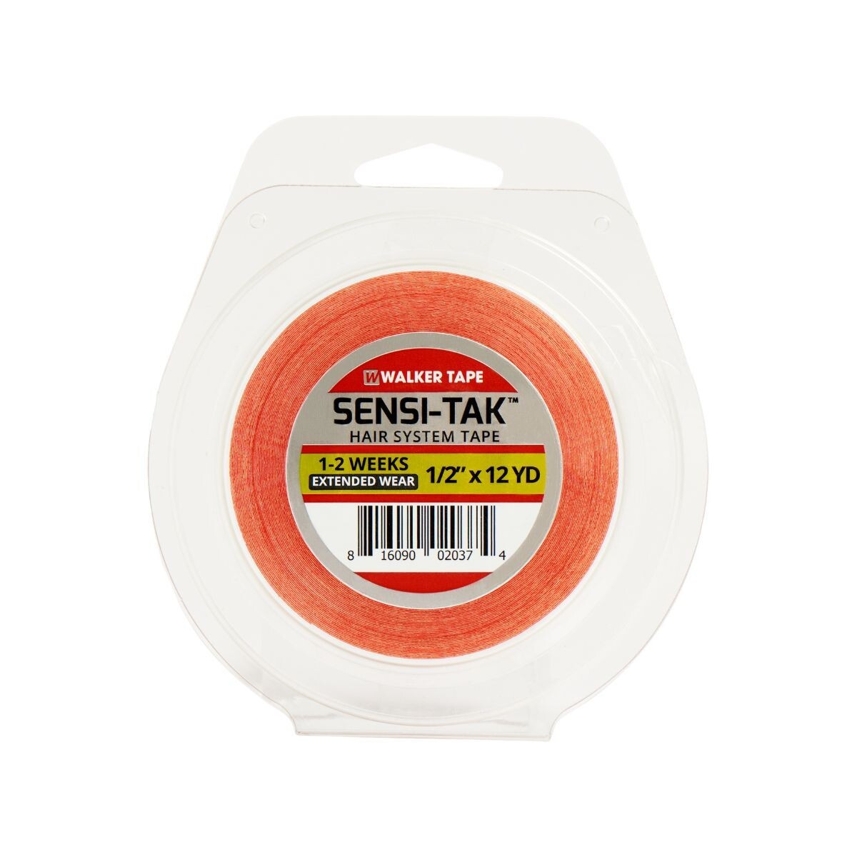 Walker Sensi-Tack Red Liner Tape Wig Toupee 1/2" X 12 Yard Roll.