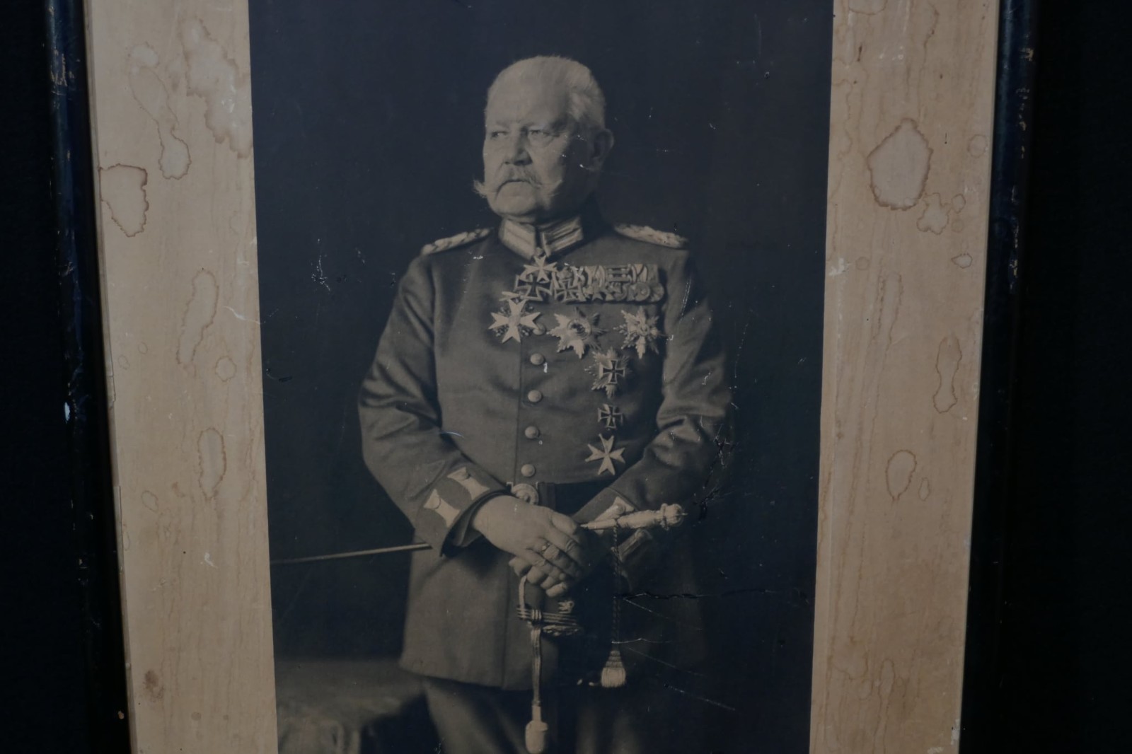 Original German Army 1932 Weimar Reichswehr Picture Signed General von Horn