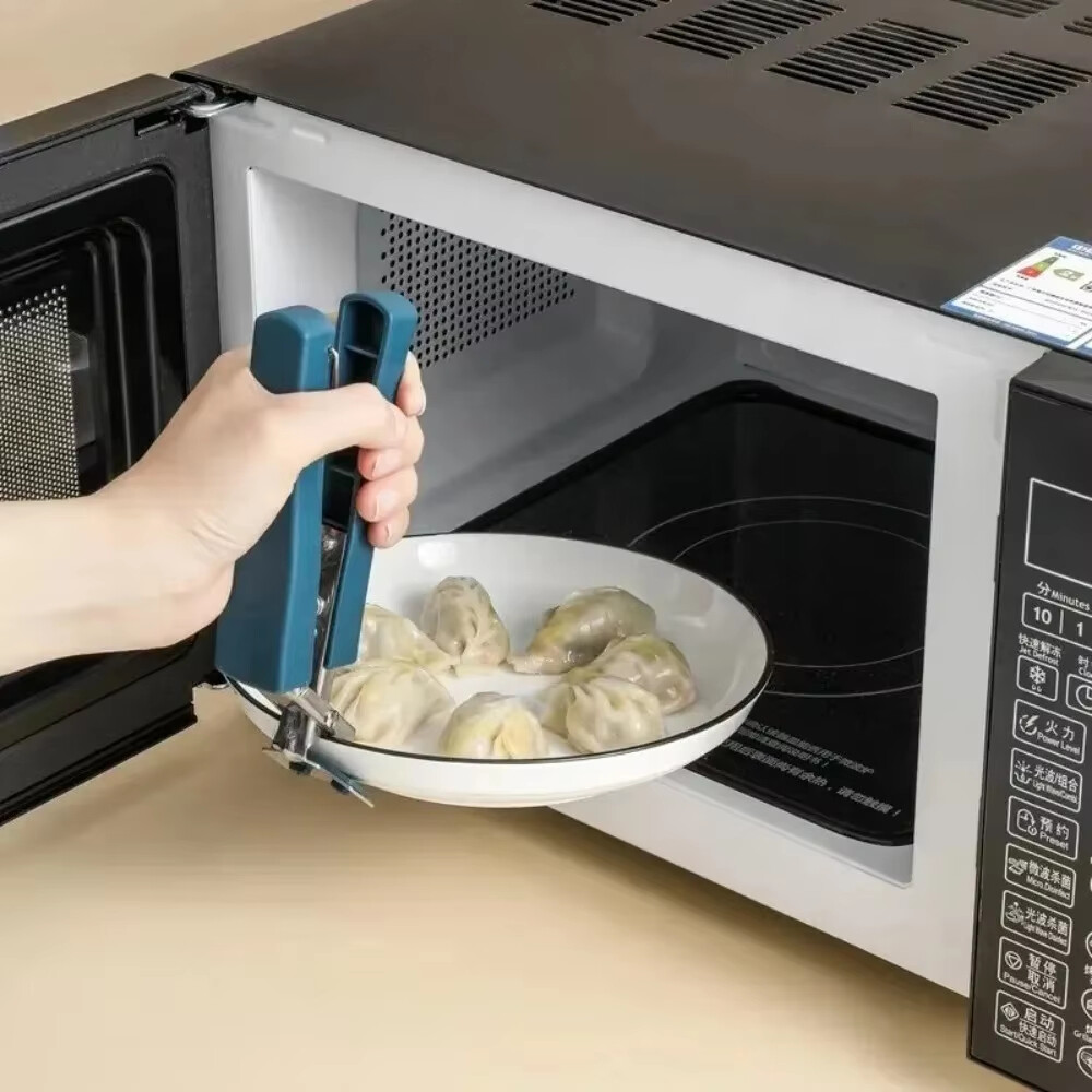 NEW Gripper Clip Moving Hot Plate Bowls Food Out for Pot Microwave Oven US Lot