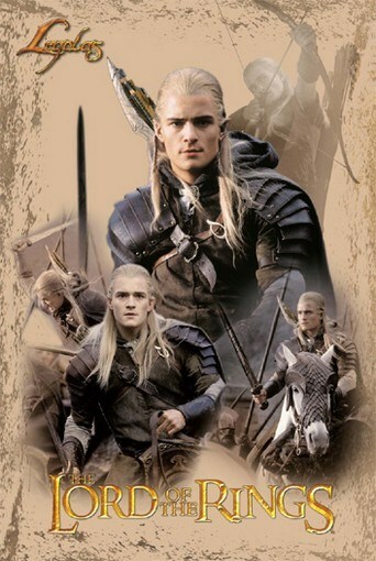 THE LORD OF THE RINGS POSTER Legolas RARE NEW 1218-3 - PRINT IMAGE PHOTO -PW0