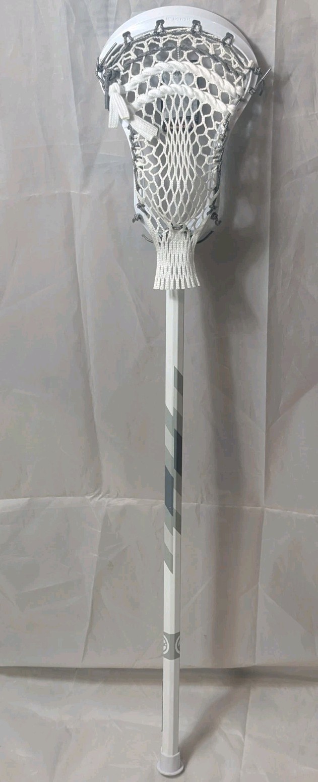 Maverik Charger 41" Youth Boys Complete Lacrosse Stick White/Gray New