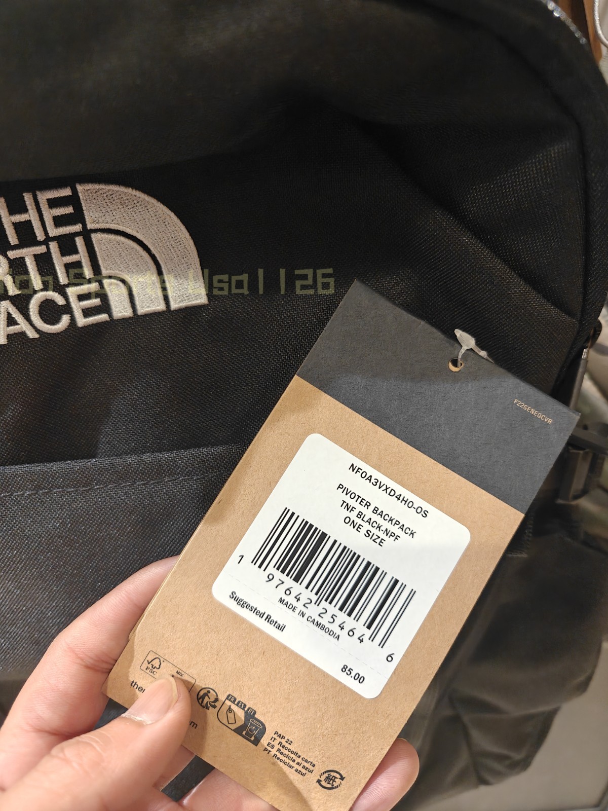 THE NORTH FACE Backpack Daypack Rucksack Large Capacity 30L Unisex New