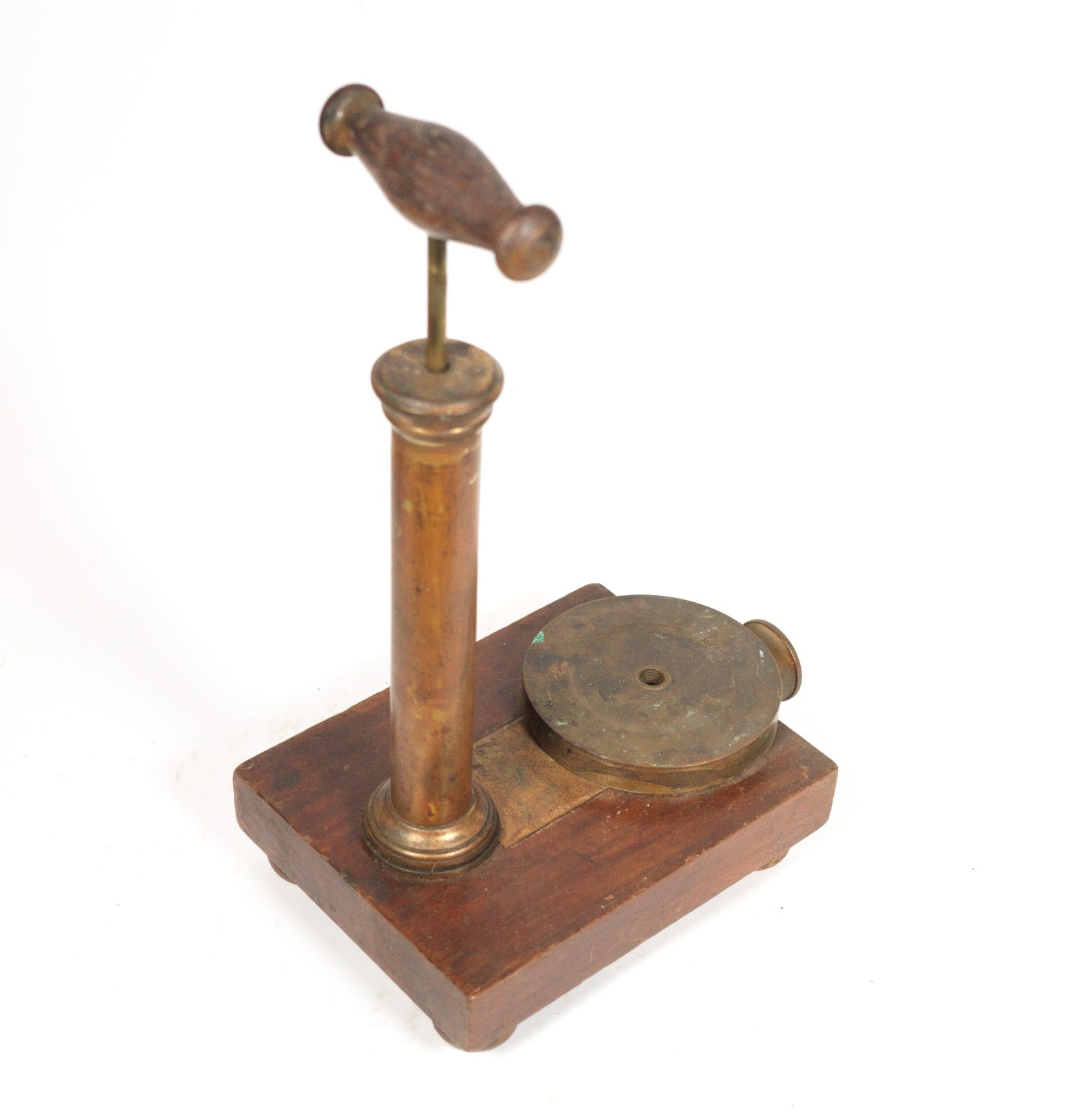 1838 Air Pump Signed "Brown & Francis New York" * Early Philosophical Instrument