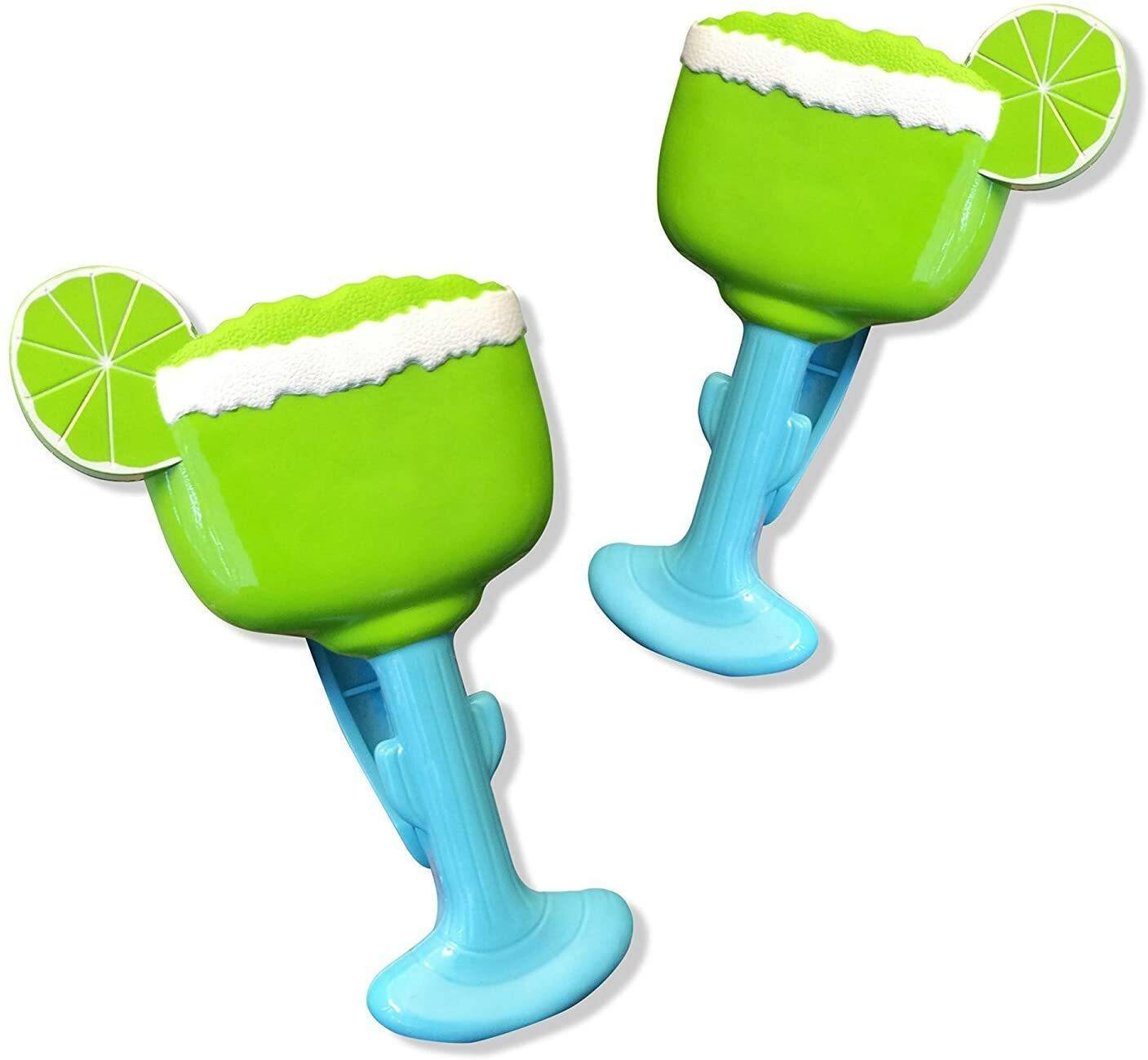 Beach Towel Holders, Clips, Set of Two, Lemon Cups Style