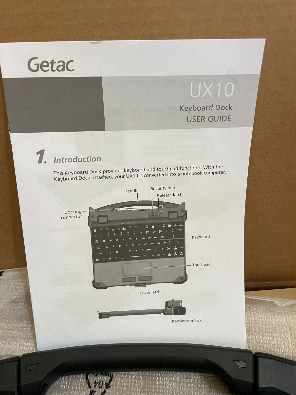 Getac UX10 Detachable US Keyboard TF1-FRU KBD ASSY, US, BACKLIT NEW