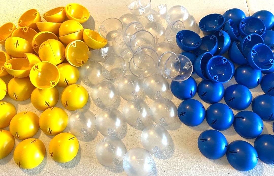 LEGO Ideas Vending Machine Balls 21358 Yellow Blue Trans-Clear Brand New