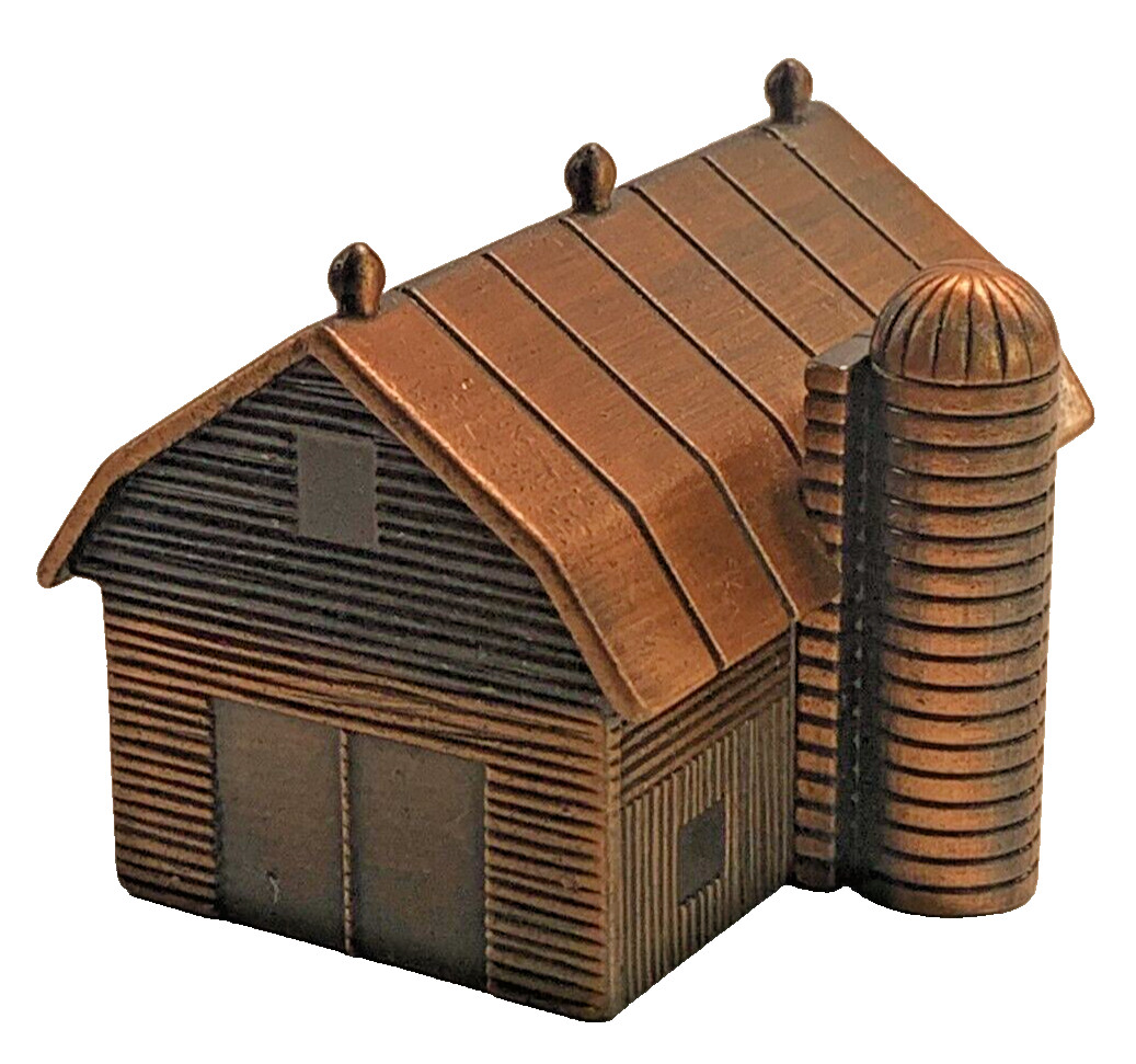 Vintage Die-Cast Pencil Sharpener Copper Barn PSC2