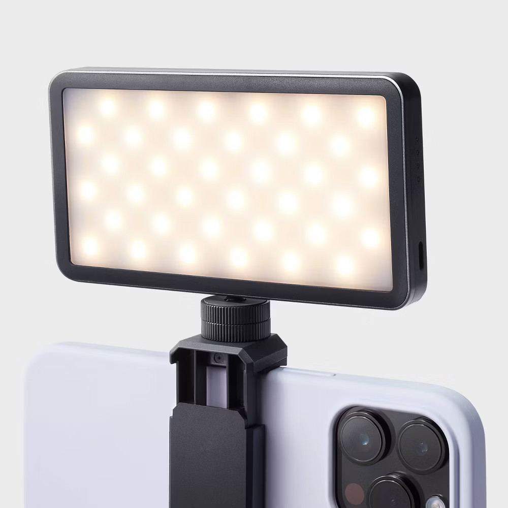 LED Light Attachment - heyday Black: Camera Lighting Accessory