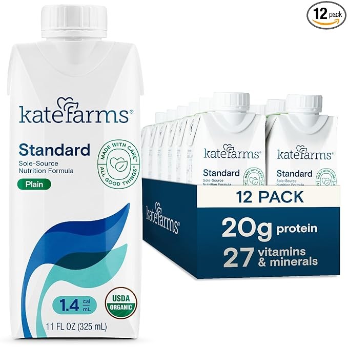 Kate Farms 1.4 Formula Plain Flavor.  Standard Pack, 12 Count.  Good Till 5/26