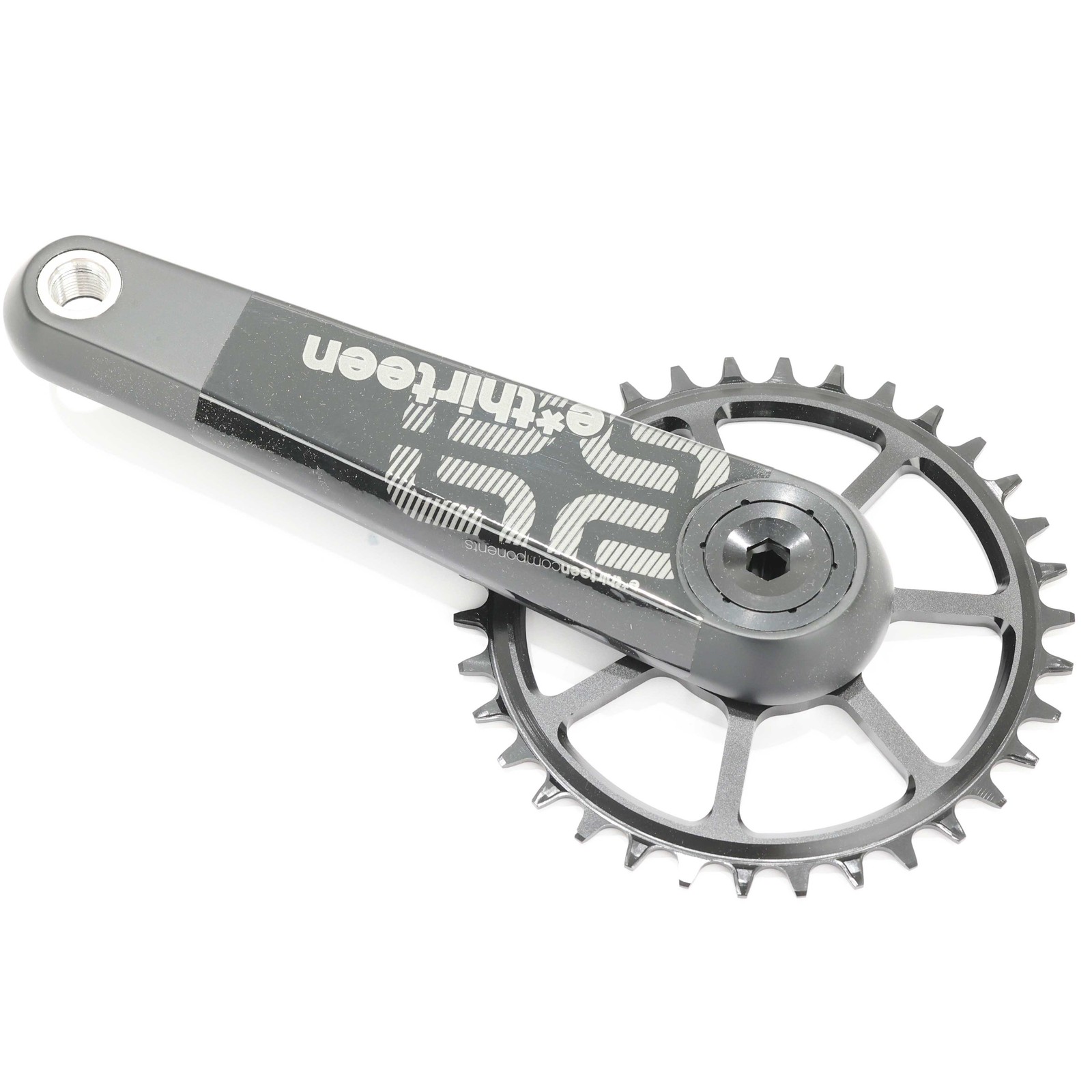 e*thirteen TRS Race Carbon MTB Crank 175mm, 34T Boost, Self Extractor