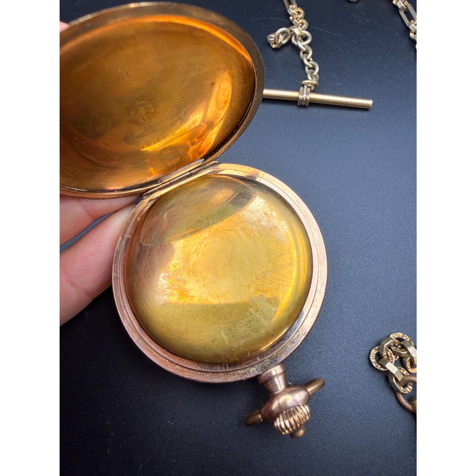 1923 Omega Pocketwatch - Hunter Case 2 Adjustments