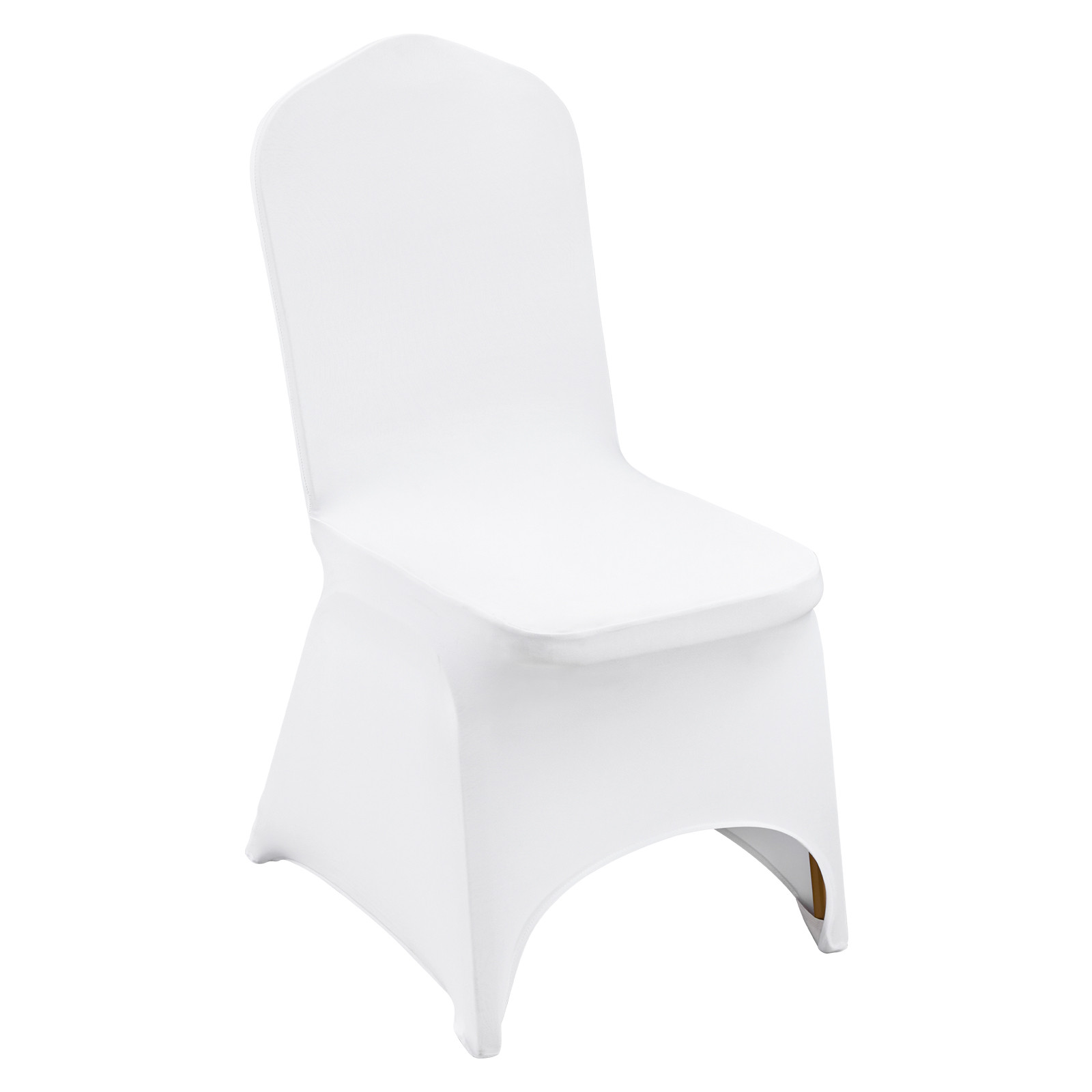 Uimoso 100PCS White Stretch Spandex Folding Chair Cover for Wedding Party Dining