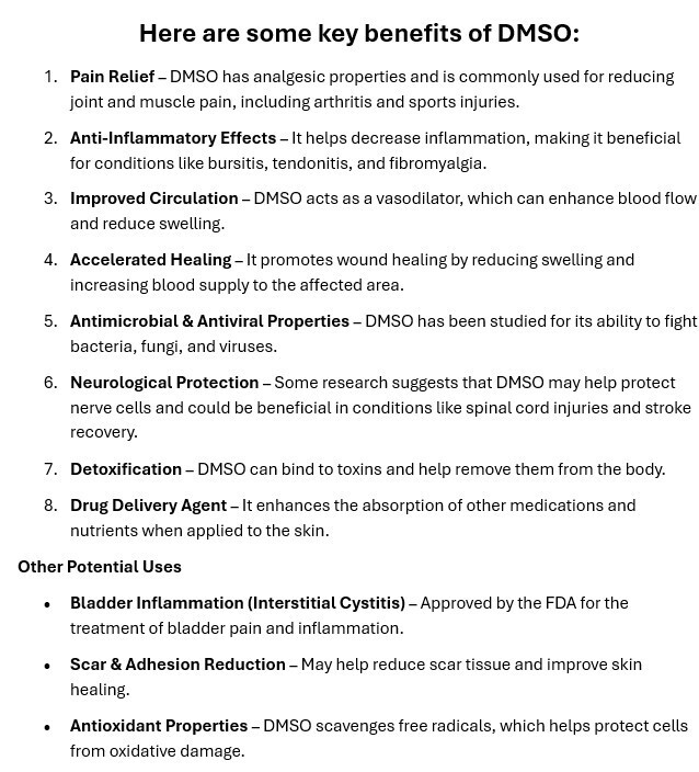 DMSO GEL Non-diluted, 99.995% Pure Dimethyl Sulfoxide, Low odor, Pharma Grade