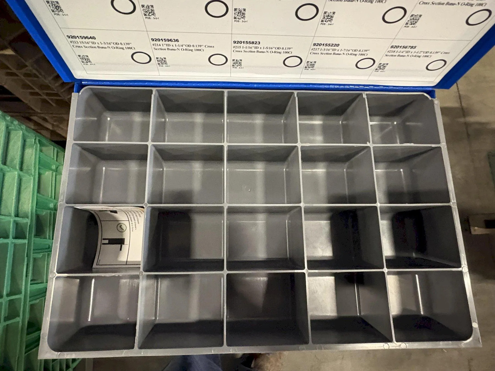 Fastenal 12 Drawer Parts Cabinet w/ Removable Drawers and Content