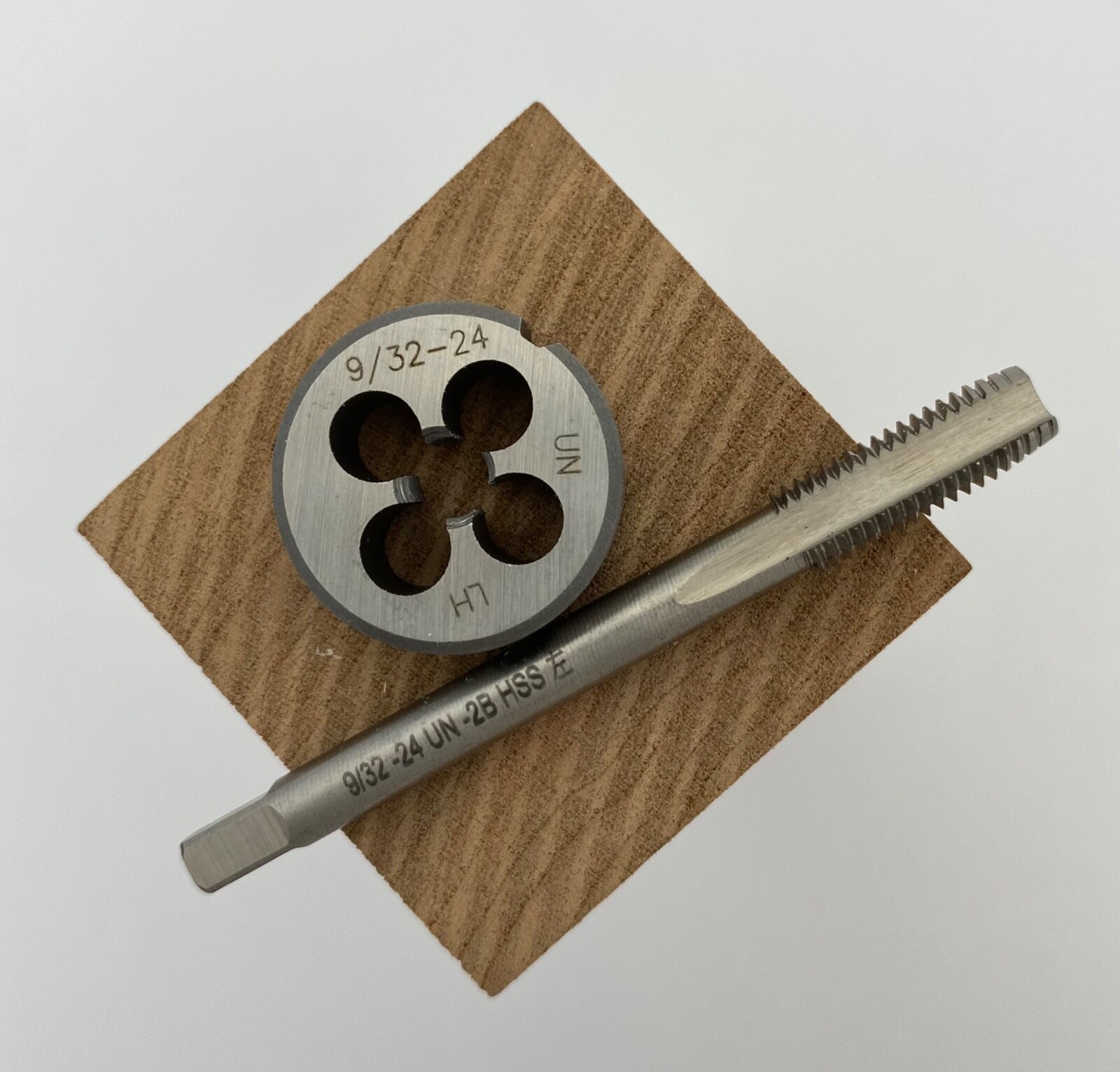 9/32-24 HSS Left Hand Thread Tap & Die Set for Stanley Plane