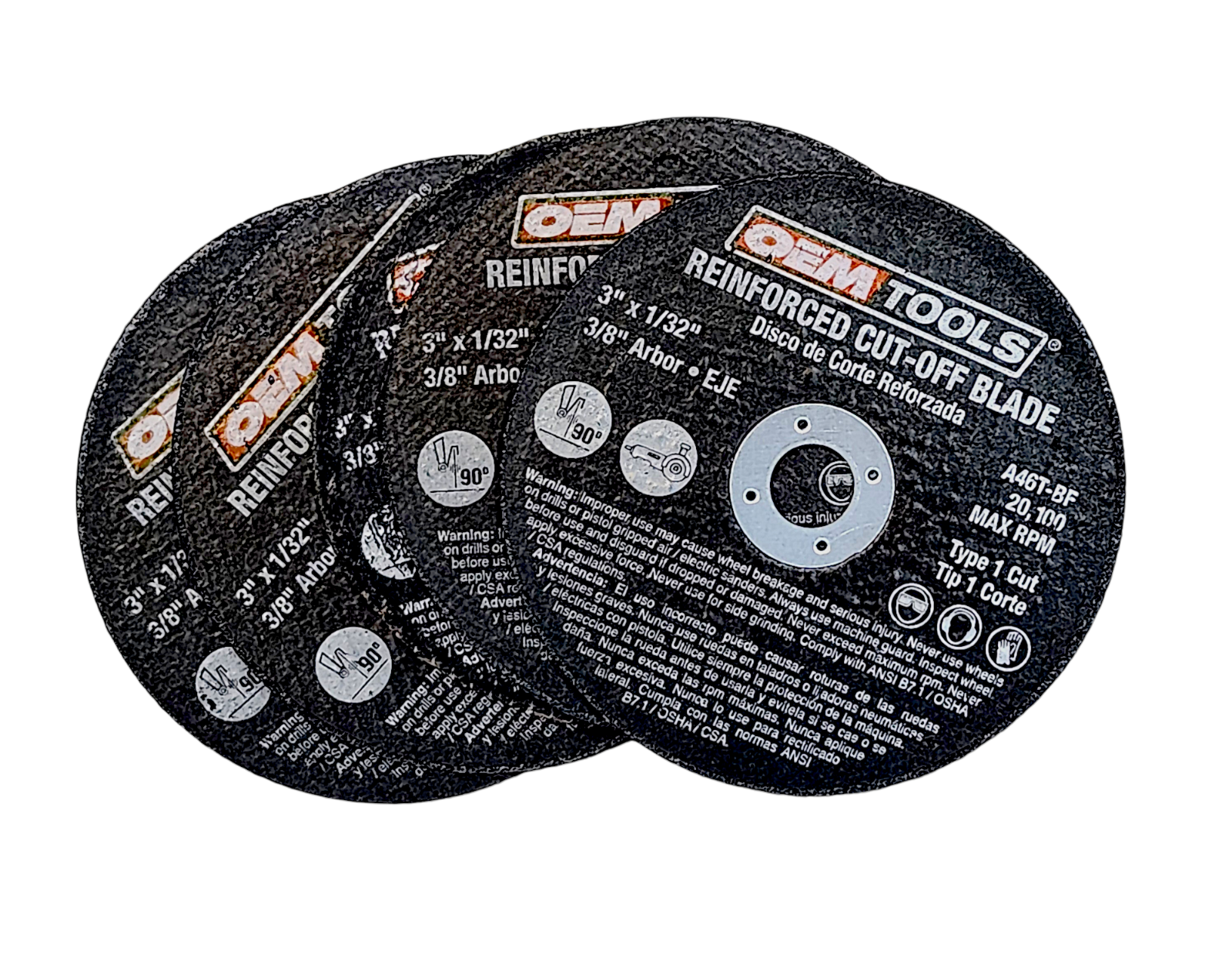 5 Piece Cut Off Wheel Set with Mandrel