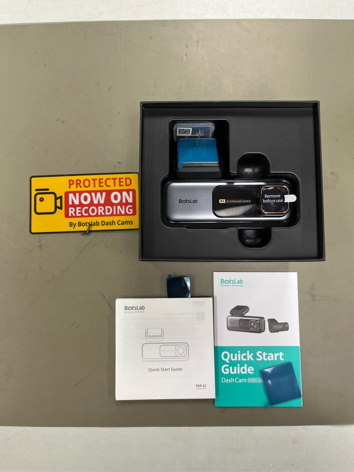 Botslab G980H Pro 4K Wifi GPS 2CH 64gb Zwart