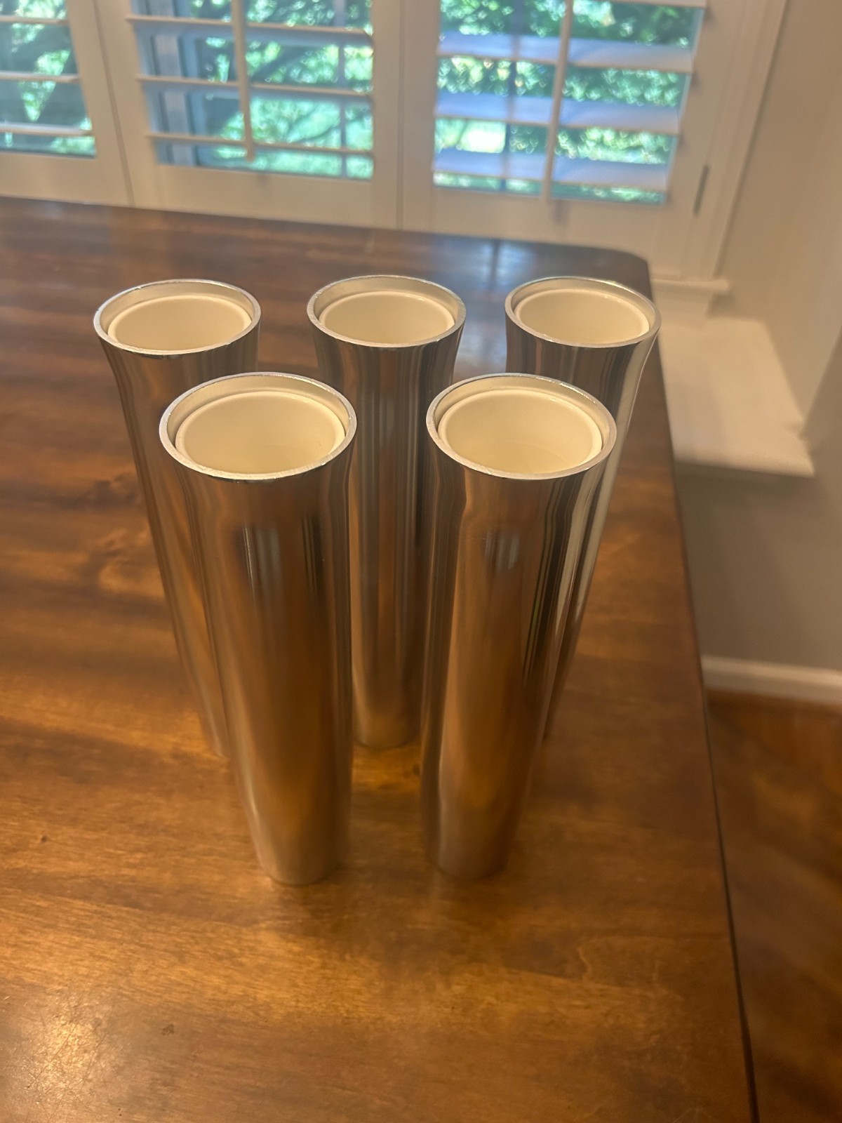 5 PK Polished Anodized 10" Weld on Anodized Rod Holder