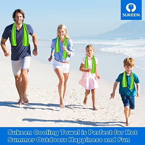 Sukeen [4 Pack Cooling Towel (40"x12"), Ice Towel, Soft Assorted Colors