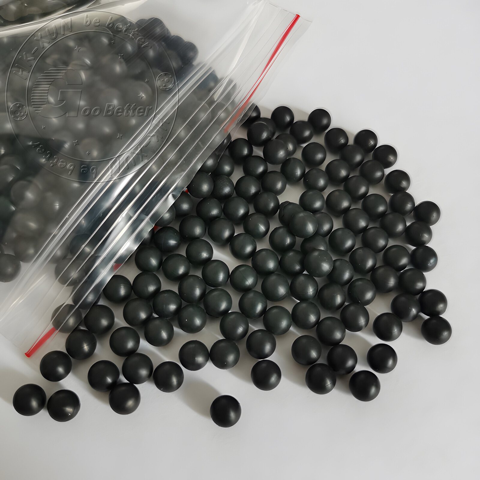 Black Round Solid Rubber Ball Bouncy Balls Training Ball Diameter 2mm to 100mm