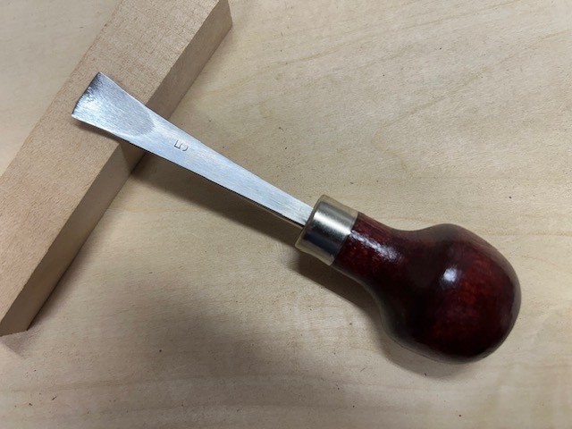 #301- #5-1/2" RAMELSON gouge palm tool woodcarving whittling - NEW