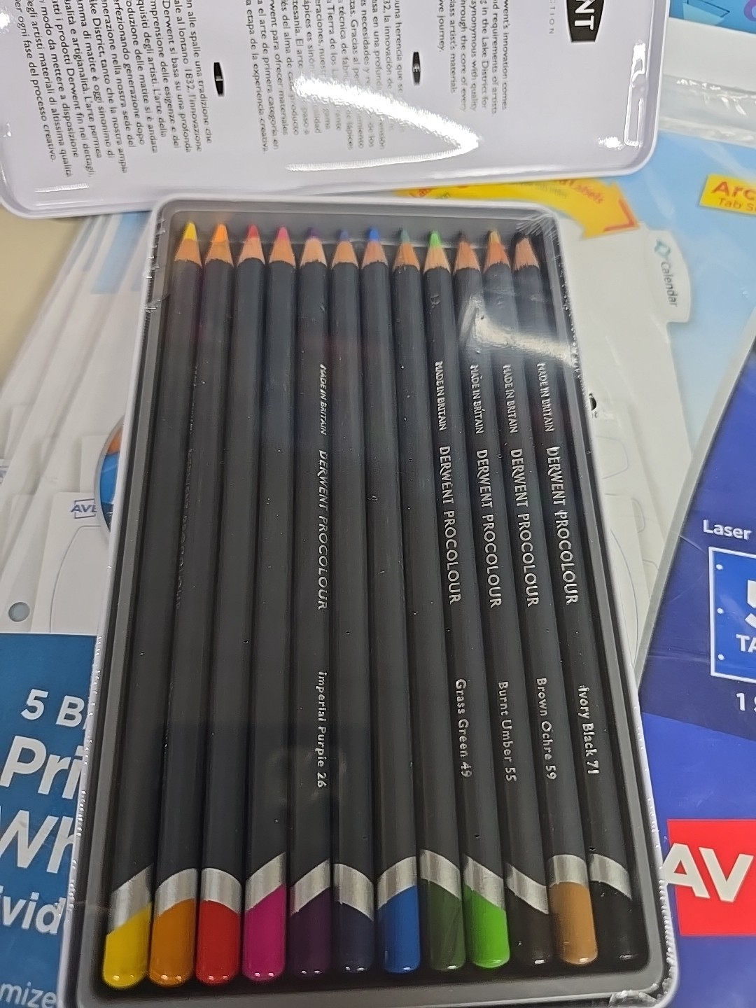 Colored Pencils Procolour Pencils Drawing Art Metal Tin 12 Count 2302505